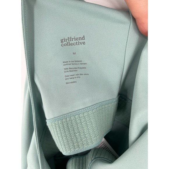 Girlfriend Collective Scoop Unitard Sz M Pond Blue One Piece - Picture 4 of 5